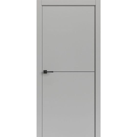 Купить Межкомнатная дверь экошпон Tamburat Light Geometry 4302 лофт светлый кромка ABS чёрная глухая