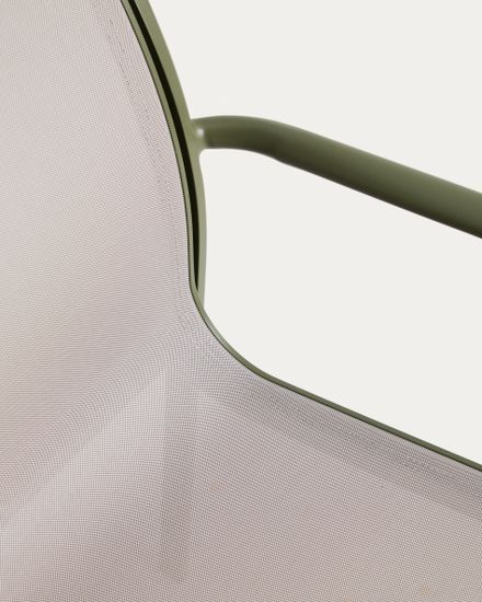 Комплект садовой мебели Brela стол и 6 стульев Luri из зеленого алюминия