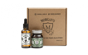 Подарочный набор Morgan's, масло для бороды + помада для укладки Бразильский апельсин