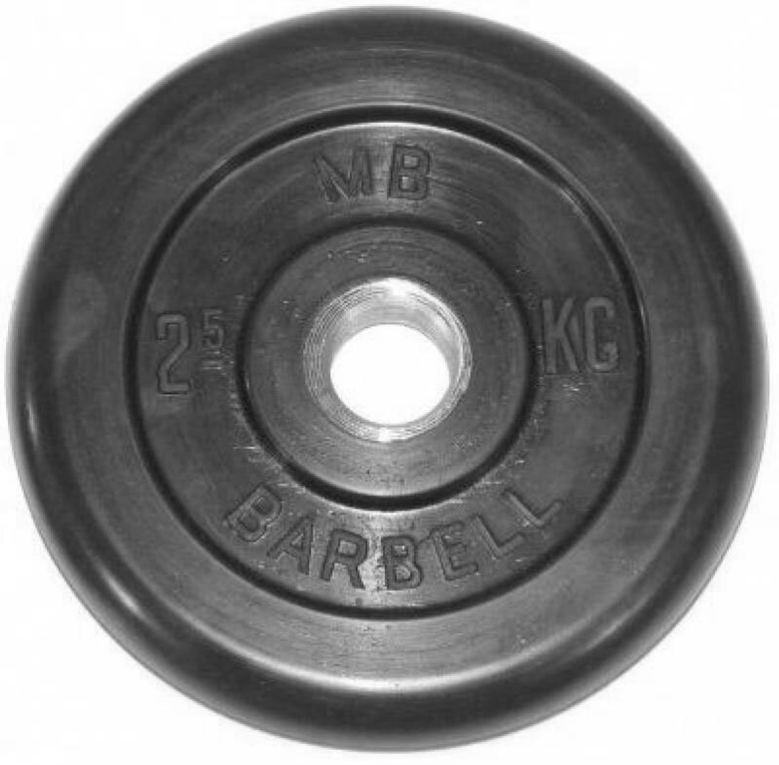 Диск обрезиненный BARBELL MB (металлическая втулка) 2.5 кг / диаметр 51 мм фото №1