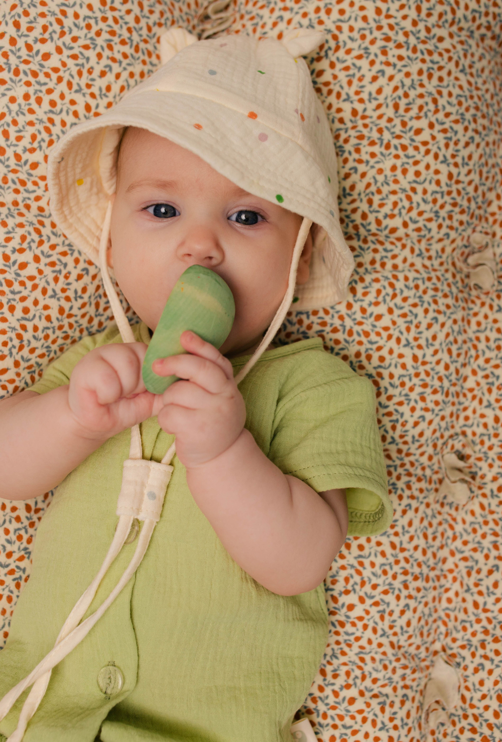 Боди из муслина (оливка)