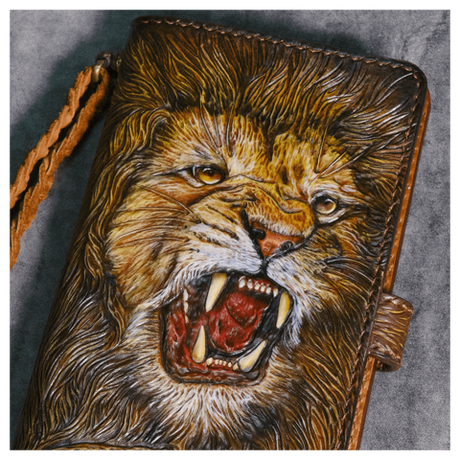 Кошелек зиппер «Лев»