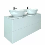 Тумба с раковиной Orange Otto Ot-130TuMDF+B08-360W 130 белая