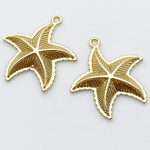 Подвеска Морская звезда, цвет золото, размер 25*22 мм, цена за 1 шт