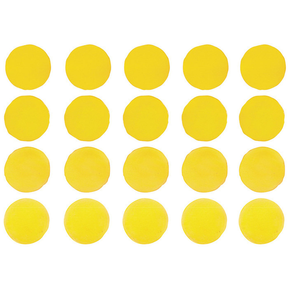 Интерьерная наклейка Watercolor Polka Dots — жёлтый