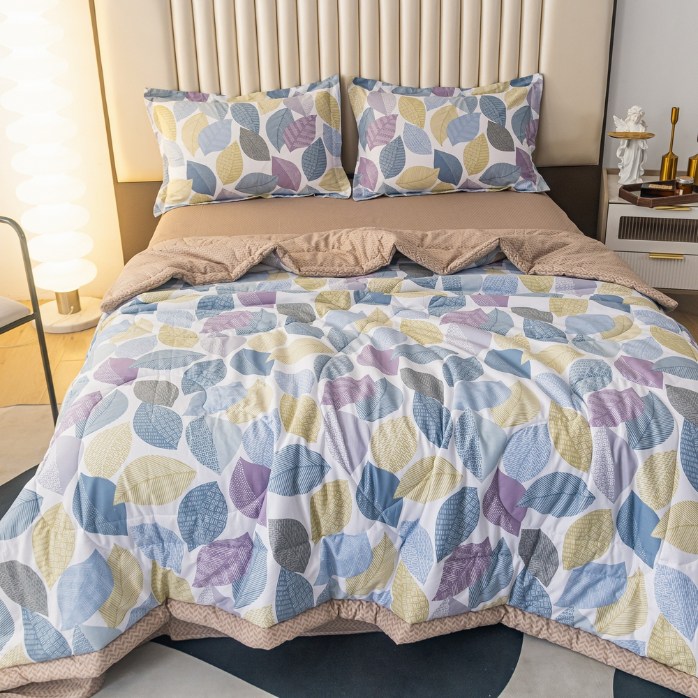 Комплект постельного белья Сатин с Одеялом 100% хлопок 160x80 на резинке OBR148