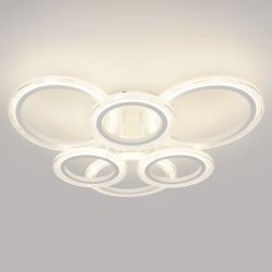 Светильник потолочный светодиодный ЭРА Модерн Ring CLL-1-90W 3K-6,5K RC WH с ДУ белый | Светильники SPB-6 с ДУ