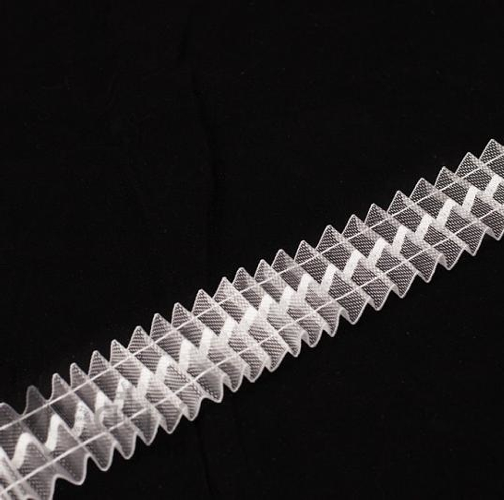 Шторная лента прозрачная, 40мм*1м, классика