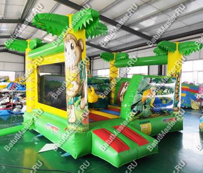 Коммерческий надувной батут "Львёнок" два входа, 4*3.5*3 м