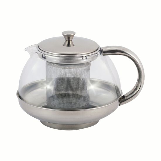Заварочный чайник 800 мл. Kamille KM 4316 стекло, нержавеющая сталь