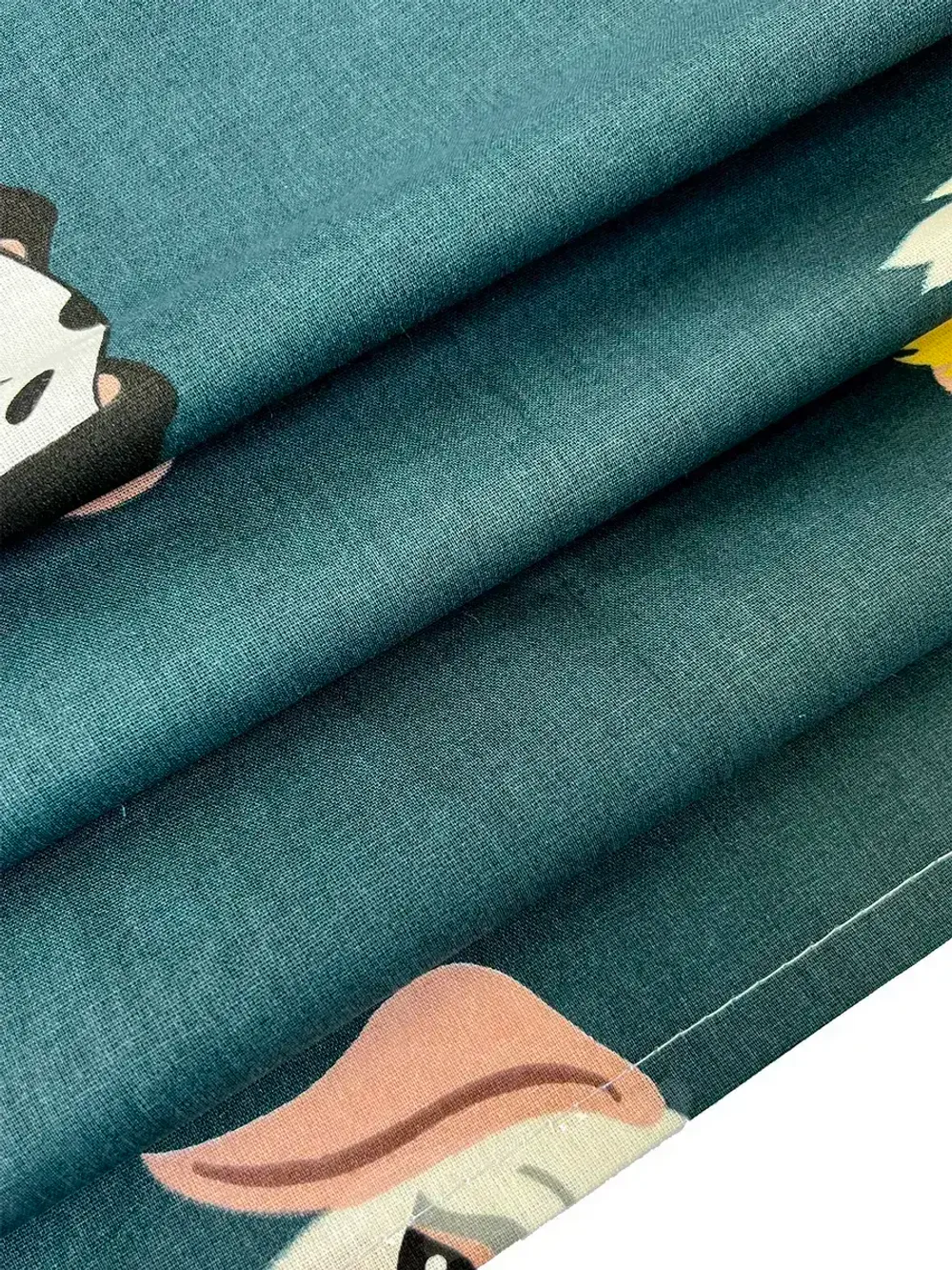 Наволочка комплект 2шт перкаль Сказка "Dogs " 40х40 см на молнии