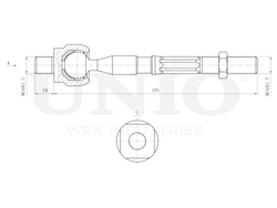 Тяга рулевая UNIO SSP-30091