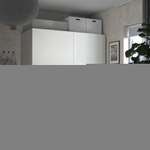 Шкаф-купе PAX HASVIC IKEA комбинация с 3 полками (белый)  120*50*240