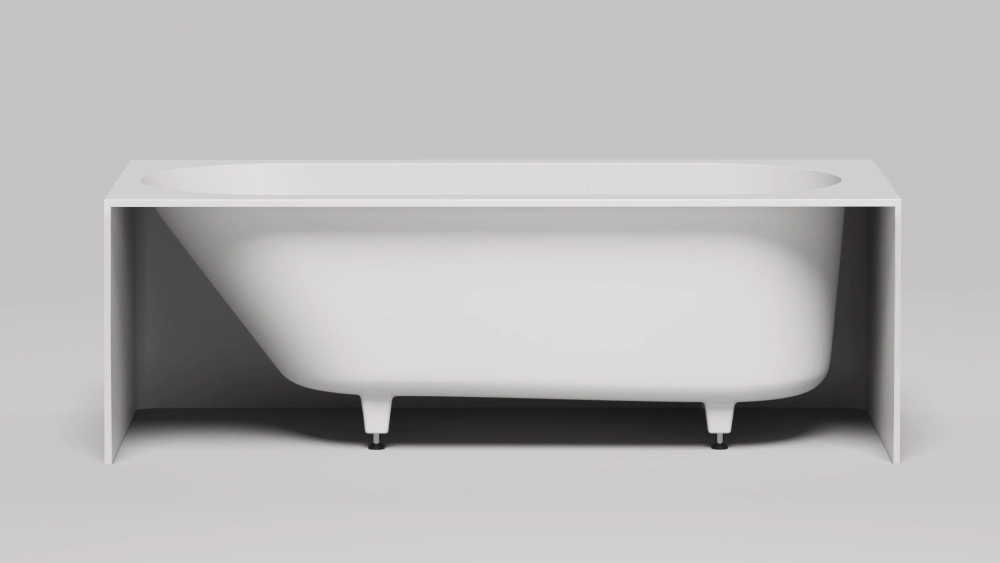 Ванна пристенная FABIA 180 матовая S-Sense