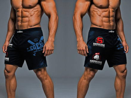 Шорты спортивные тренировочные LEGENDA Двор на Двор синий