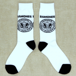 Носки Ramones ( белые, длинные )