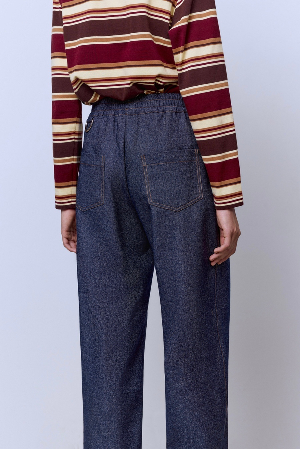 Брюки из шерстяного денима