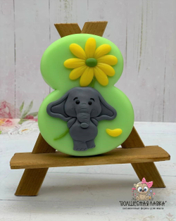 Силиконовая форма 8 с слоником