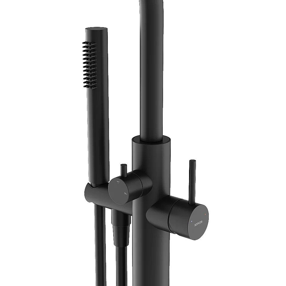 Смеситель для ванны Sancos Etna SC9009MB черный матовый