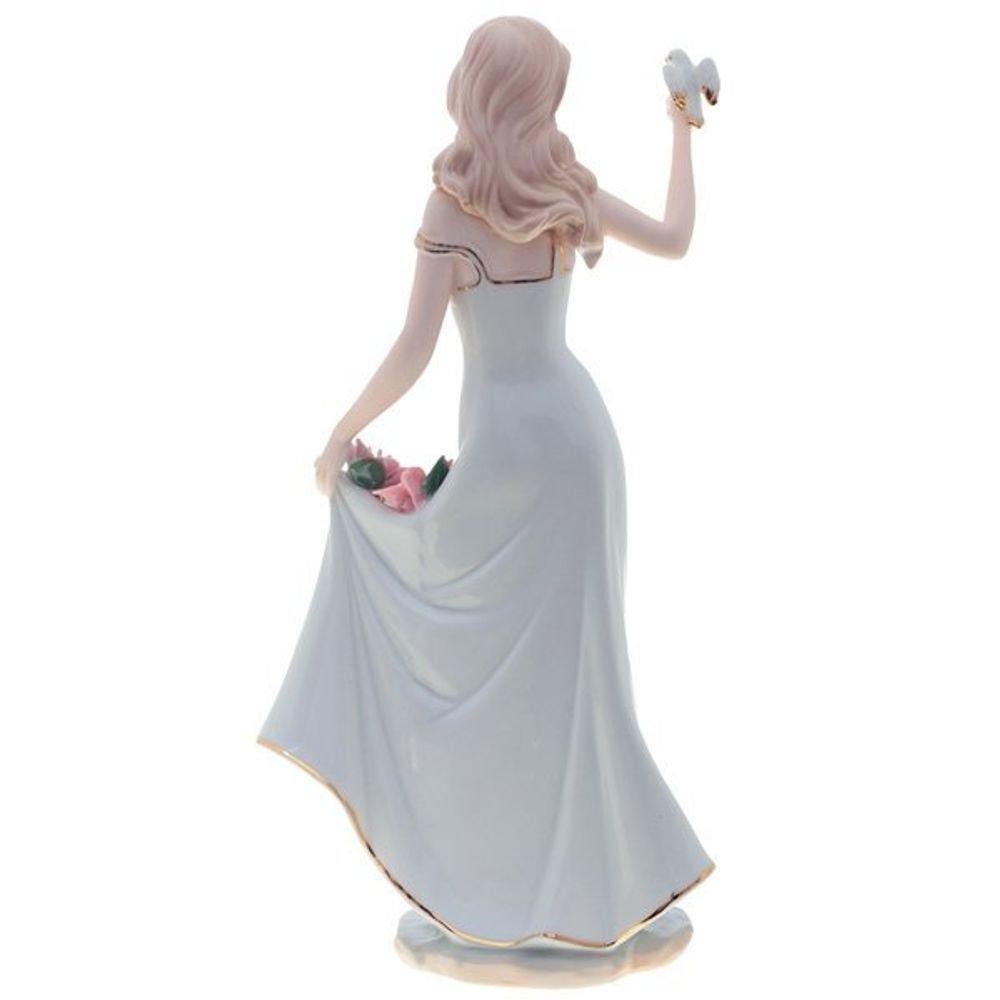 GAEM Фигурка декоративная "Девушка с птичкой", L20 W13 H35 см