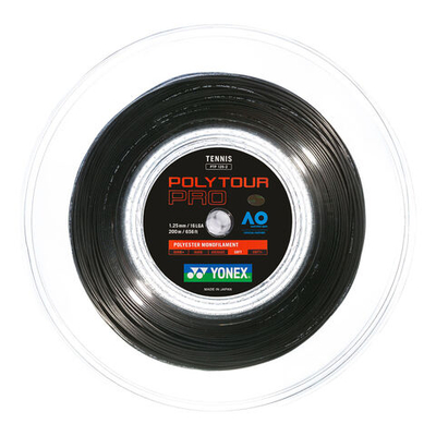 Струны теннисные Yonex Poly Tour Pro String Reel 200m - Black