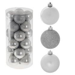 GAEM Набор из 24шт Украшение новогоднее "Шар", D 6 см, L14,5 W14,5 H30,5 см
