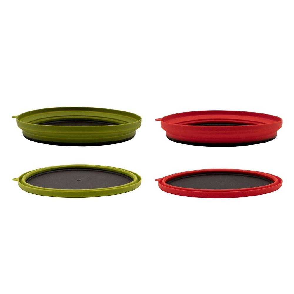 Tramp Тарелка силиконовая с пластиковым дном 1070 мл, TRC-124, терракотовый