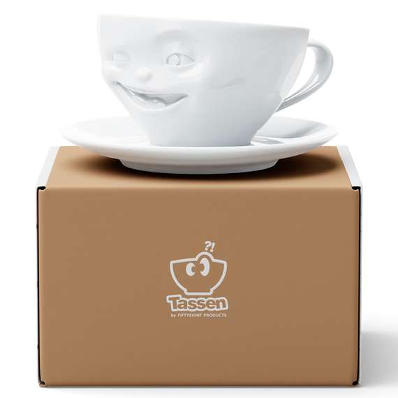 Чайная пара winking, 200 мл, белая