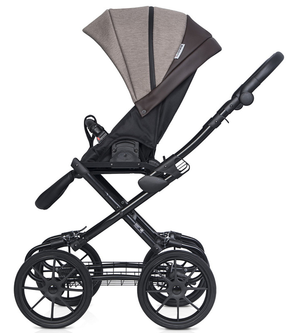 Детская коляска Riko Basic Pacco Classic 2 в 1 07 Mokka (кофейный-темно-коричневый)
