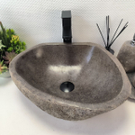 Раковина из речного камня RS-63591 (45*40*15) 0122