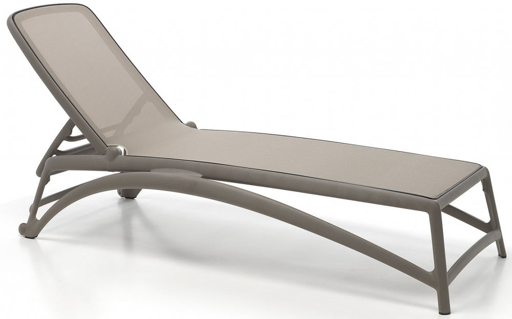 Шезлонг-лежак пластиковый Nardi Atlantico, тортора