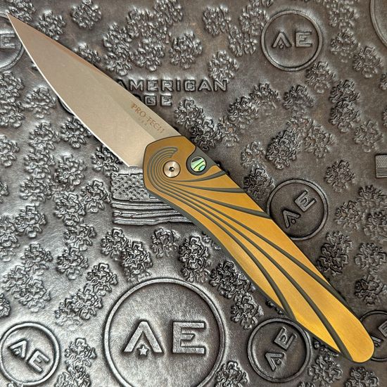 Нож автоматический Pro-Tech NEWPORT CUSTOM 002 (2024 г.) - клинок CPM-S35VN, титановая рукоять