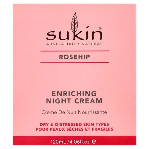 Sukin, питательный ночной крем, шиповник, 120 мл (4,06 жидк. унции)