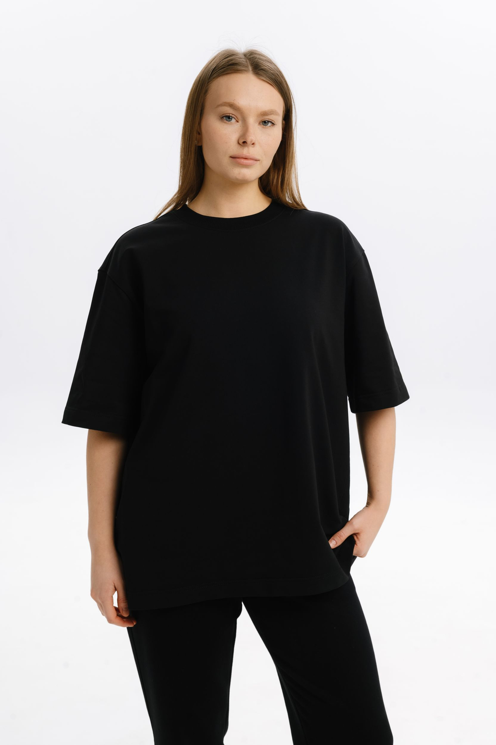 Футболка Mazzika Unisex Oversize OneSize, цвет черный