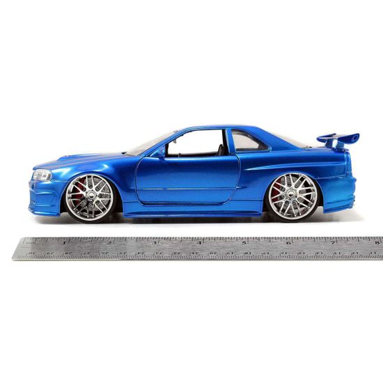 Модель Машинки Форсаж Brian's Nissan GTR Skyline R34 Blue 1:24 97173