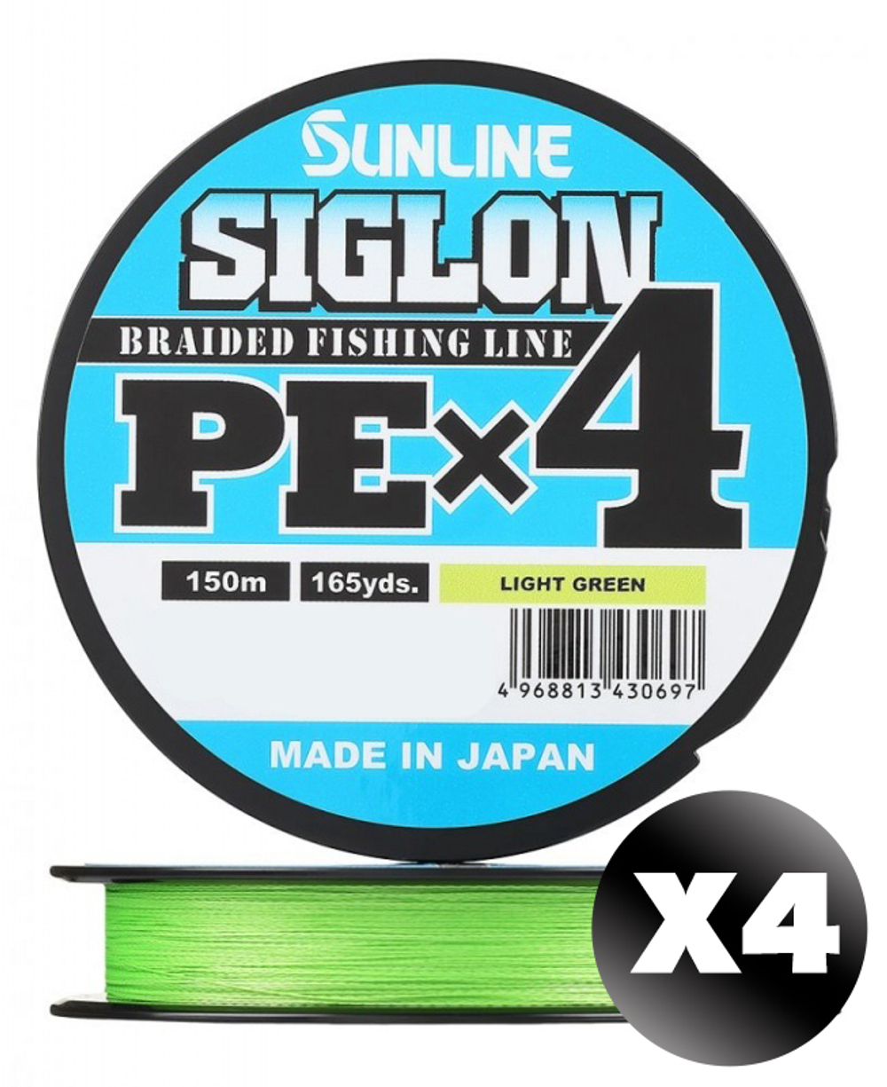 Плетенка Sunline Siglon PE X4, Light Green (150м)