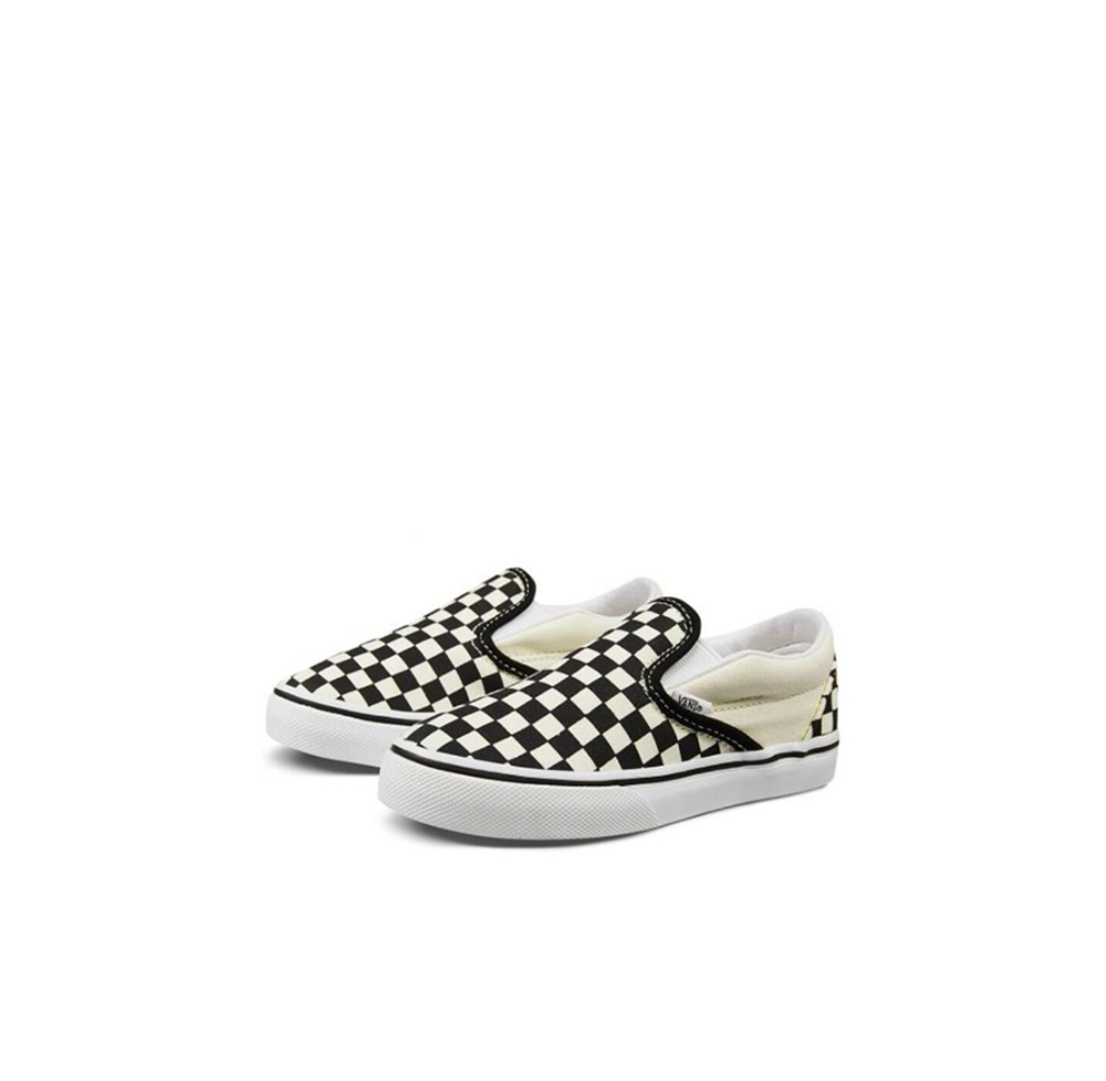 Детские слипоны Vans Classic Slip-On 'Black Off White' VN000EX8BWW