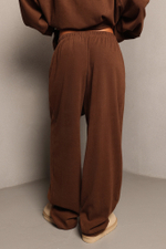 Брюки из трикотажного вельвета