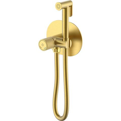 Гигиенический душ Boheme Tech 157-MG С ВНУТРЕННЕЙ ЧАСТЬЮ, со смесителем, матовое золото
