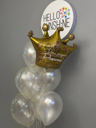 Набор шаров пудровый №72