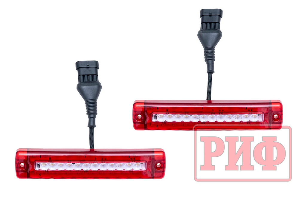 Бампер силовой задний Toyota Tundra 2007-09.2013 с квадратом под фаркоп, 2-мя калитками, фонарями, подсветкой номера РИФ