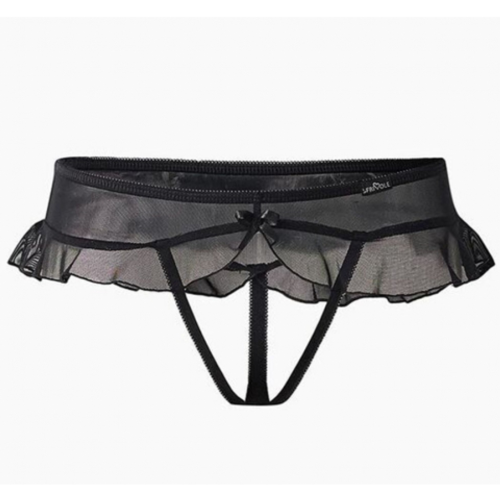 Трусики с доступом и юбочкой Le Frivole Easy to love (XS/S, 40-42)