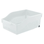 Контейнер Лофт хозяйственный на колесах широкий 305х125 мм (белый)