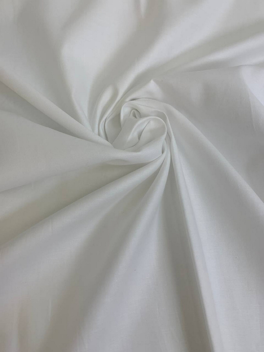 Коттон сорочка, белый сатин BST