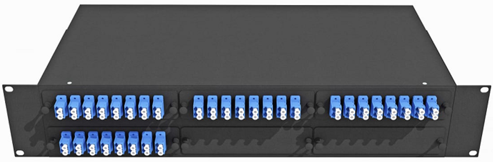 Кросс оптический стоечный  TopLAN КРС-Top-2U-64LC/U-OS2-BK