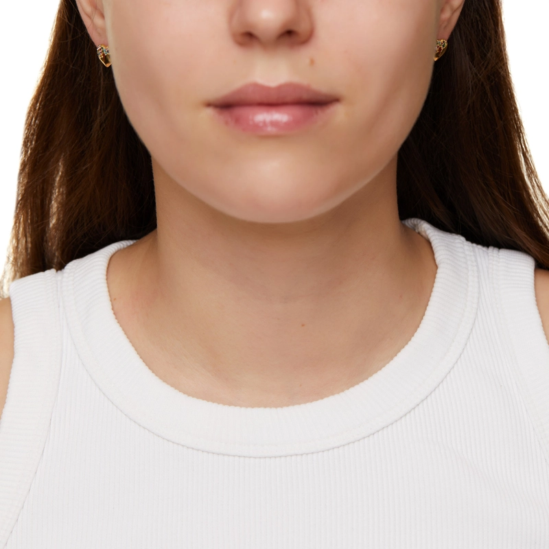 Серьги Мульти Закрытое Сердце