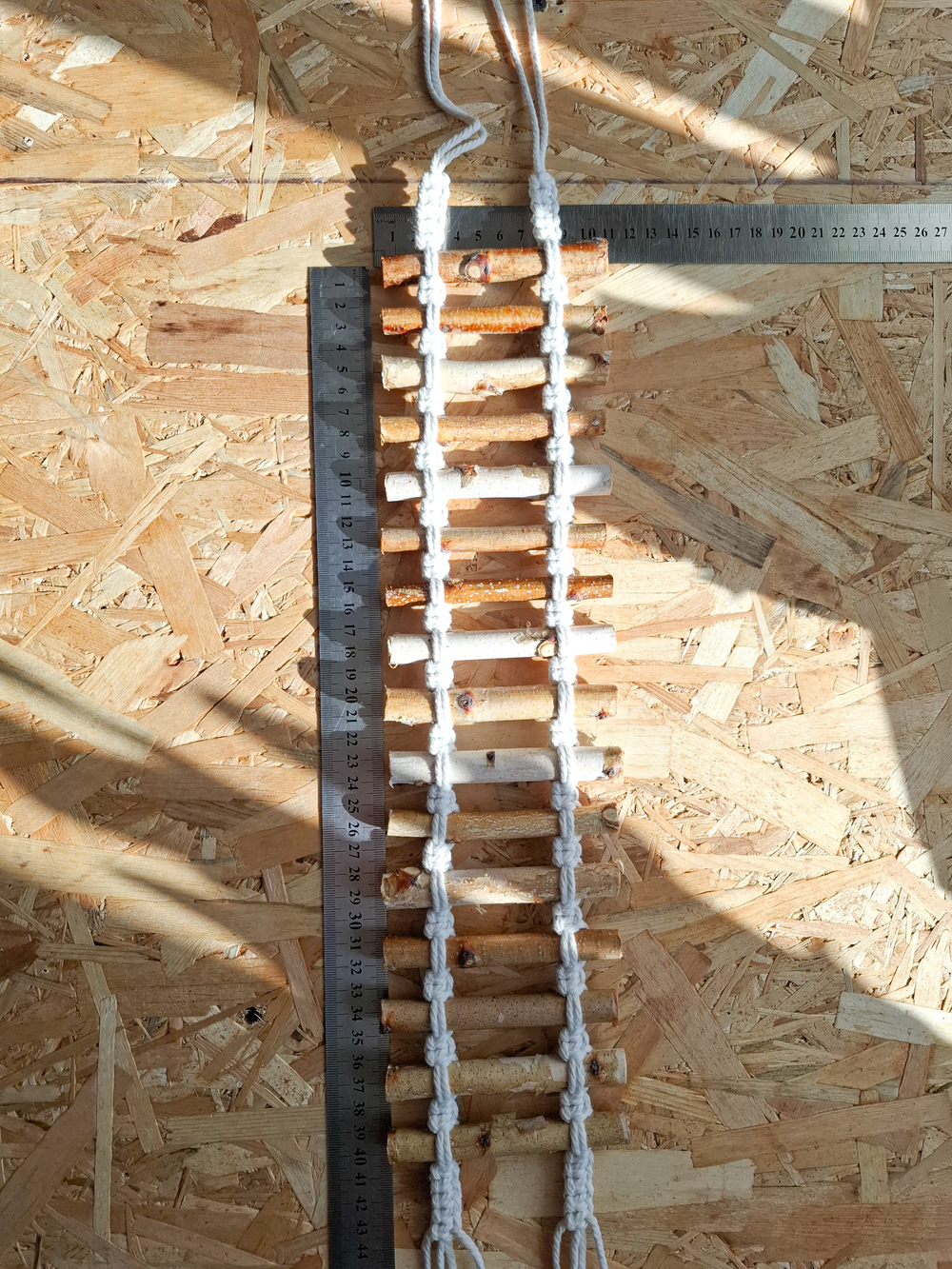 Веревочная лесенка для птиц и грызунов 40см