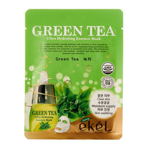 ЕКЕЛ/EKEL UltraHydratingEssence GreenTea Маска д/л 25мл ткан экстрактЗелЧая ГринТи (38754)