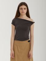 Женская Майка Twisted Tuck Cap Sleeves