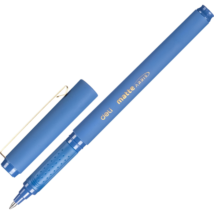 Ручка гелевая неавтомат. Deli Arris Matte кор.син,шар0,7,син EG84-BL